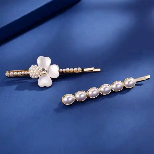 奇美拉珍珠发夹侧边一字刘海夹女夹子头饰发卡发饰