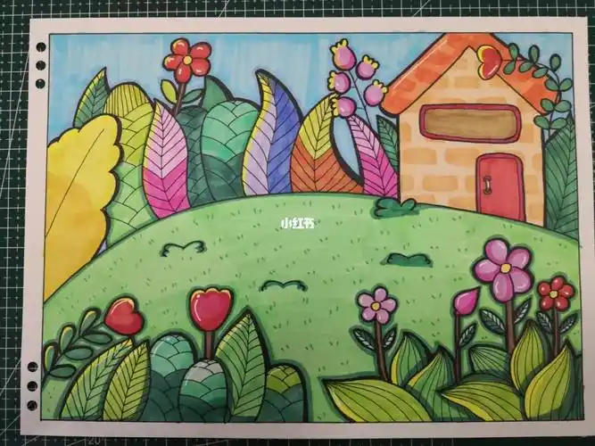 万能儿童画场景考试直接套用