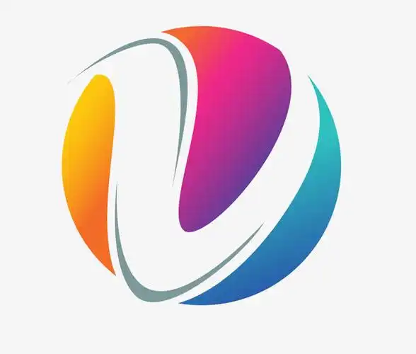 立体v型logo图标免抠素材免费下载_觅元素51yuansu.com