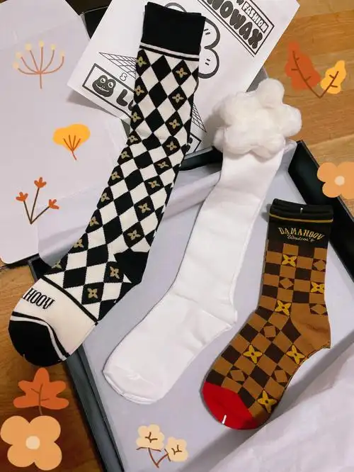 秋冬高颜值袜子分享小众时髦个性中筒袜04