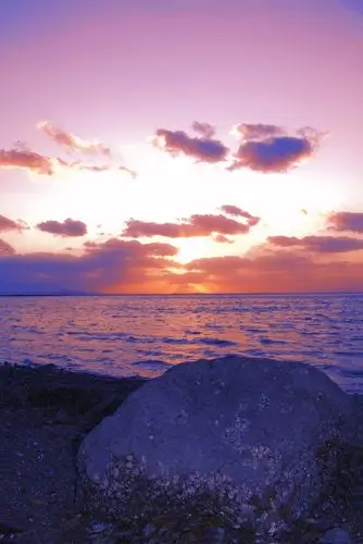 大连的海景晚霞一组