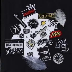 衣服贴纸补丁潮黑色