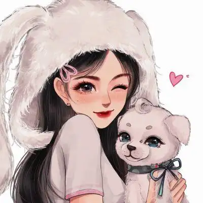 卡通头像大全可爱手绘女生精致唯美成熟稳重气质女人