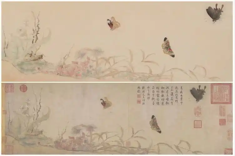 临摹赵昌写生蛱蝶图