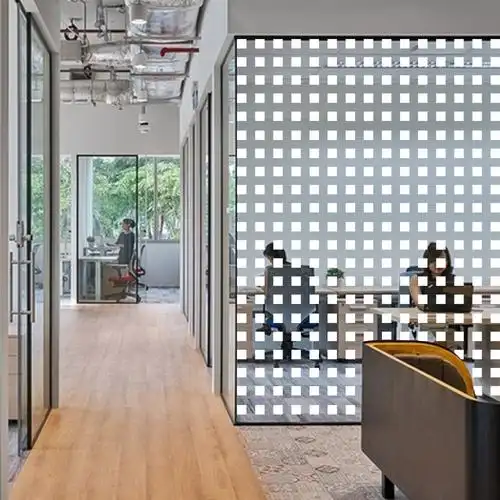 5046白方格玻璃贴膜 窗户装饰玻璃膜 建筑玻璃贴膜 高级窗花贴膜