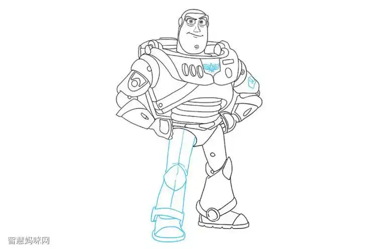 玩具总动员巴斯光年怎么画
