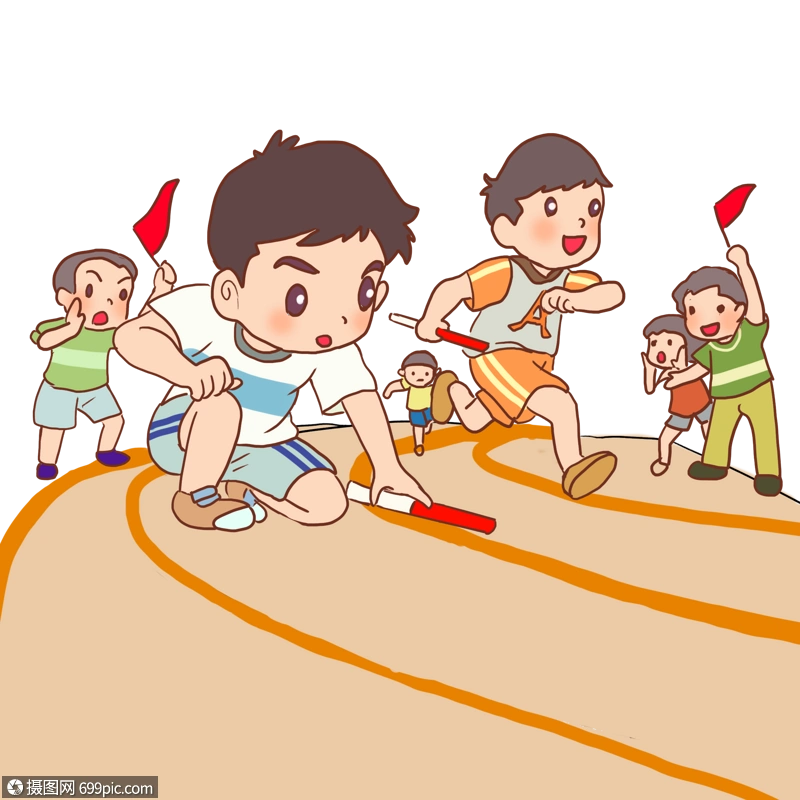 接力赛跑步加油高清图片素材