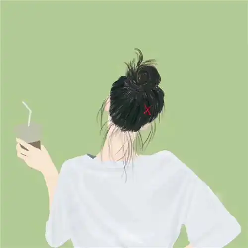 女生手绘背影头像 罕见好看的背影头像女动漫手绘图片_女生动漫头像