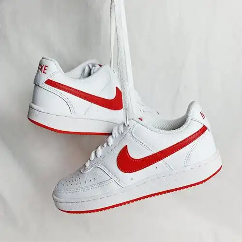 100运动鞋vision新年红勾板鞋cd5434皮质小白鞋court耐克女鞋