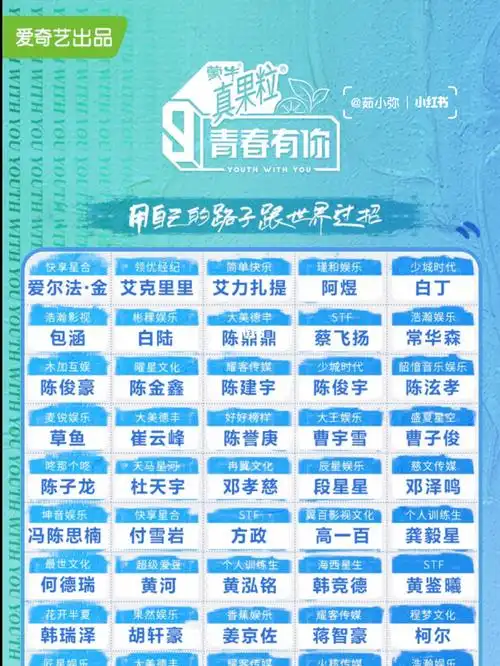 青春有你3大家pick的小哥哥吗