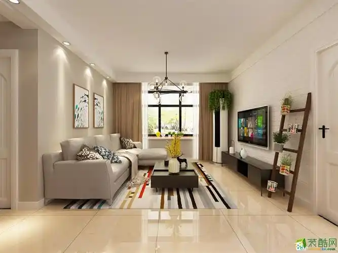 滨海一号_北欧三室两厅一卫_装酷网装修效果图