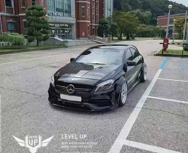 奔驰a45改装airbft气动避震低趴姿态