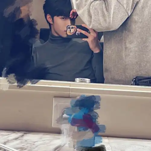 刘耀文对镜自拍好a##刘耀文晒零下户外随拍