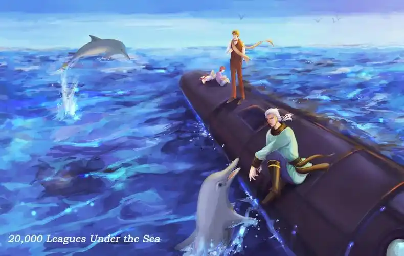 海底两万里 - 插画 - 摸鱼网 - ∑(っ°Д°;)っ 让世界更萌~ mooyuu.