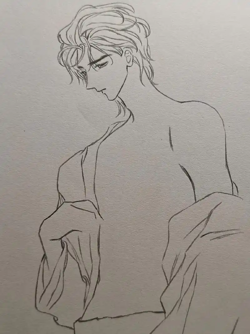 初学者简单腹肌画.#绘画过程分享 #腹肌 #绘画 #动漫 # - 抖音