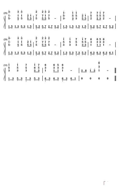 龙的传人钢琴简谱-数字双手-李建复2