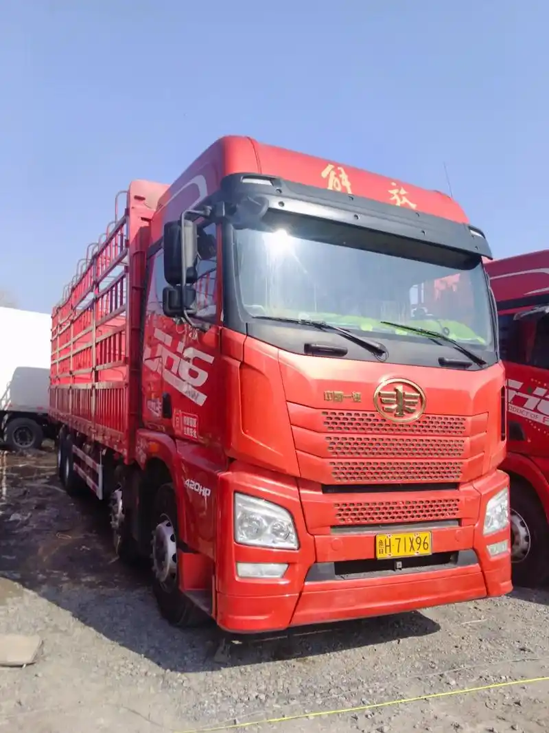 19年4月解放jh6,前四后八九米六高栏,锡柴发动机420马 - 抖音