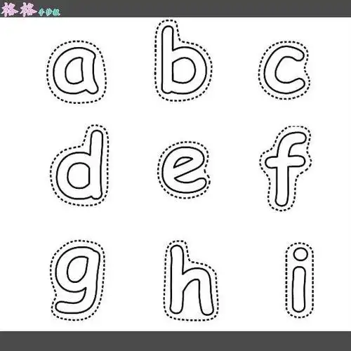 字母简笔画字母简笔画大全可爱小动物