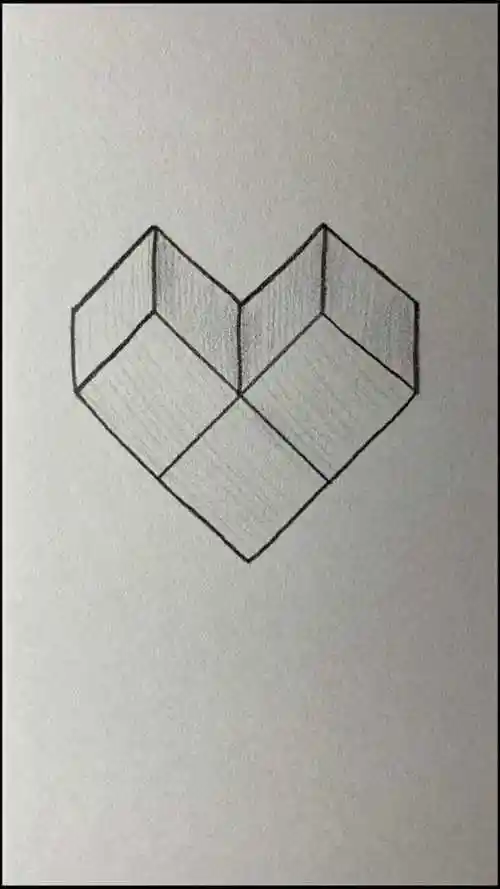 画心型的立体图形