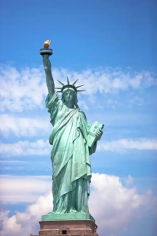 自由女神像自由岛纽约市纽约州美国北美洲图片素材