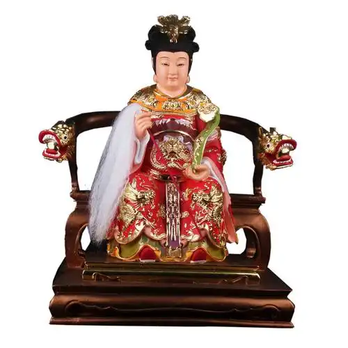 新品瑶池金母像西王母娘娘神像玻璃钢树脂瑶池圣母天后神像摆件