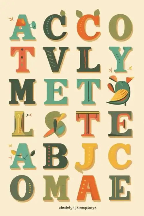 艺术字母字体设计