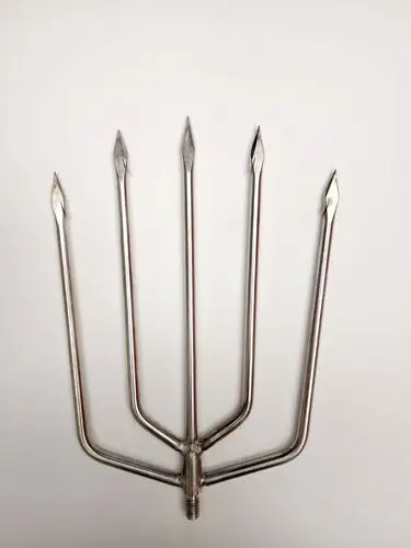 厂家直销不锈钢鱼叉 3齿 4齿 5齿鱼叉圆7齿圆五齿