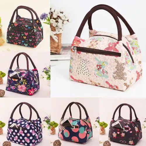 女士款妈妈防水牛津布手拎便当布包中年包包女妈妈上班帆布手提包