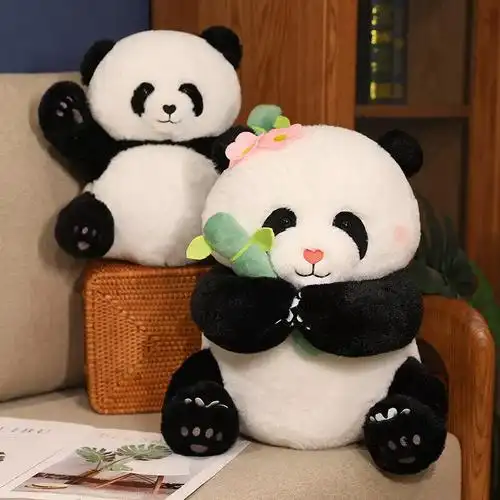 可爱网红大熊猫花花毛绒玩具公仔陪伴安抚公仔玩偶女生礼物情人节