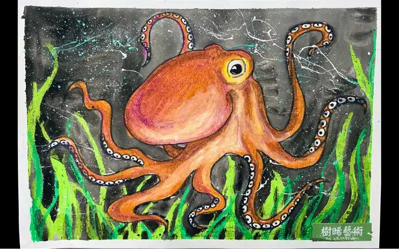 绘画教程:章鱼