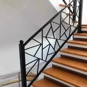 欧式铁艺室内楼梯扶手栏杆图片