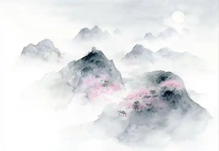 古风水彩素材 〕作者 长信 - 堆糖,美图壁纸兴趣社区