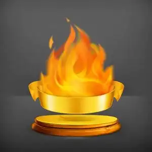 金色火金色火焰, 矢量照片