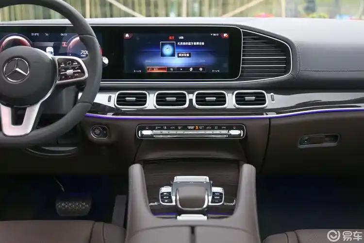 【奔驰gle级2020款gle 350 4matic 时尚版中控台整体汽车图片-汽车