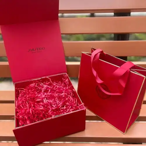 资生堂化妆品纸袋手提袋礼盒购物袋专柜正品品大小号礼品袋