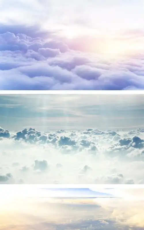 恢弘壮阔的云海ppt背景图片