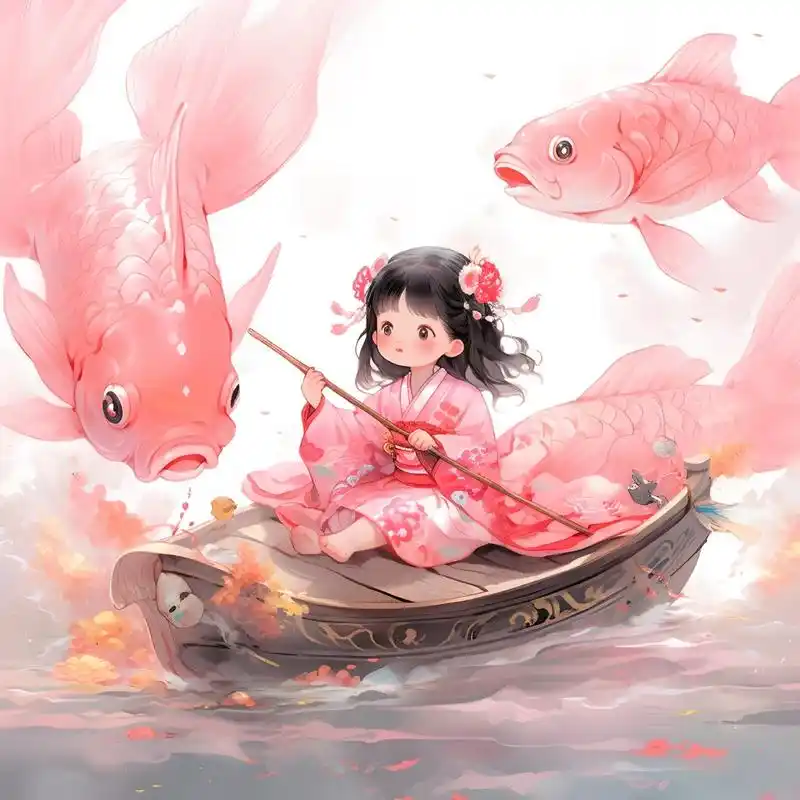 上岸头像|锦鲤女孩 乘风破浪 上岸啦