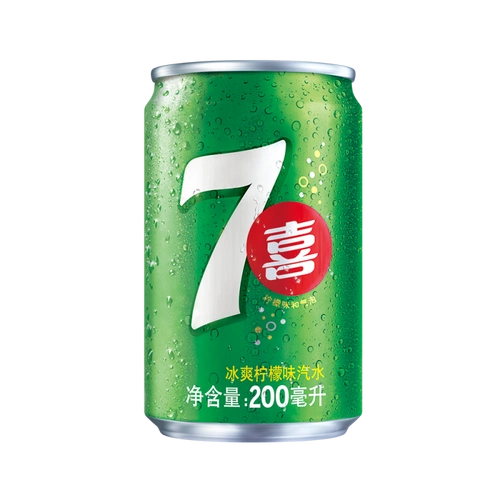 7喜可乐 七喜 7up  柠檬味  果味汽水 碳酸饮料整箱  迷你罐200ml*20