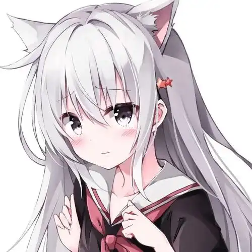 猫耳女生动漫头像