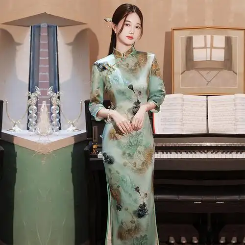 红舍旗舰店的优惠券大全—新式改良版旗袍年轻款少女复古民国中国风