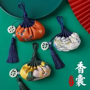 端午节国潮风高档随身香包香囊荷包福袋艾草安神中药驱蚊汉服挂件