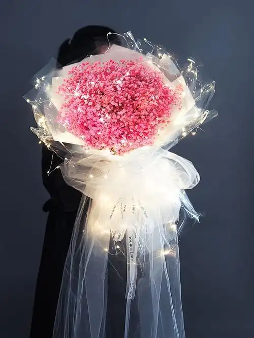 满天星干花花束大束礼盒情人节送女朋友生日礼物女表白永生花七夕