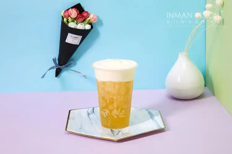 一组少女心奶茶