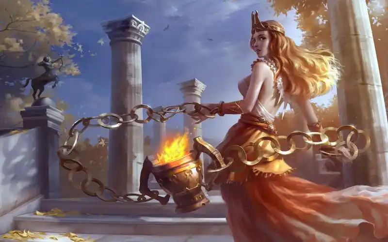 超神英雄高清壁纸月之女神的福利美图