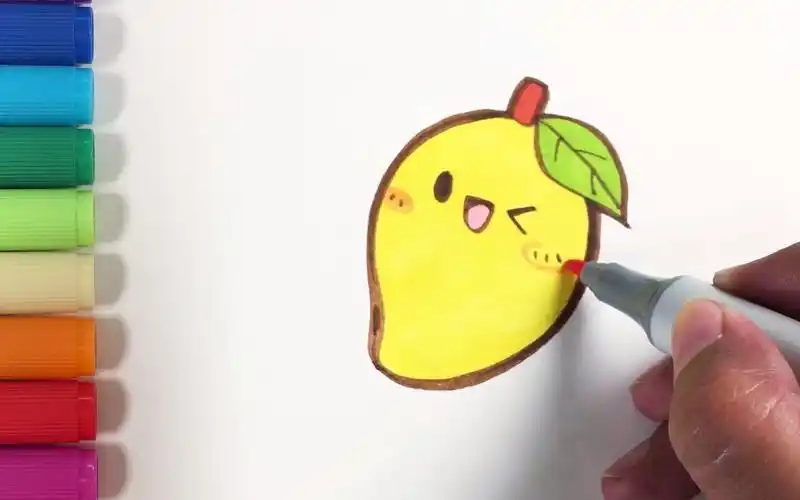 芒果怎么画简笔画图片 芒果怎么画简笔画图片画法