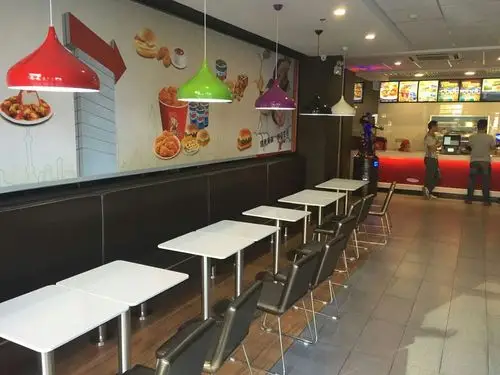 汉堡店面 装修实景图