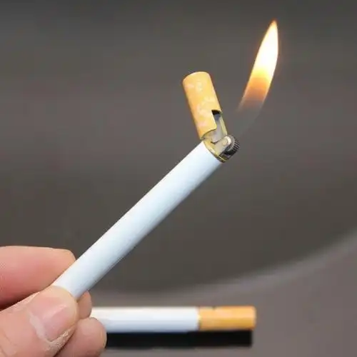 宜霖迷你女士创意个性造型充气打火机香烟造型时尚超细款怡林家居