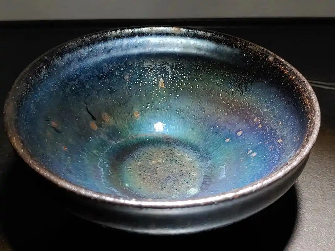 建窑建盏#龙窑柴烧#养彩#赏析 - 抖音