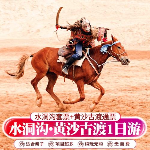 宁夏银川一日游旅游水洞沟 黄沙古渡2-6人纯玩团含套票上门接送