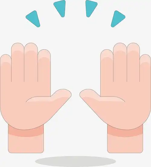 矢量图孩子的手掌